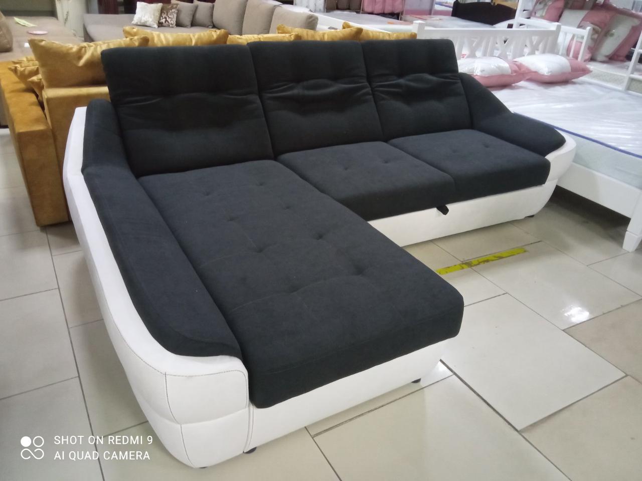 3668154308_divan-uglovoj-spejs.jpg Диван кутовий Спейс (Техас) АМ Вико чорно-білий - Зображення 1